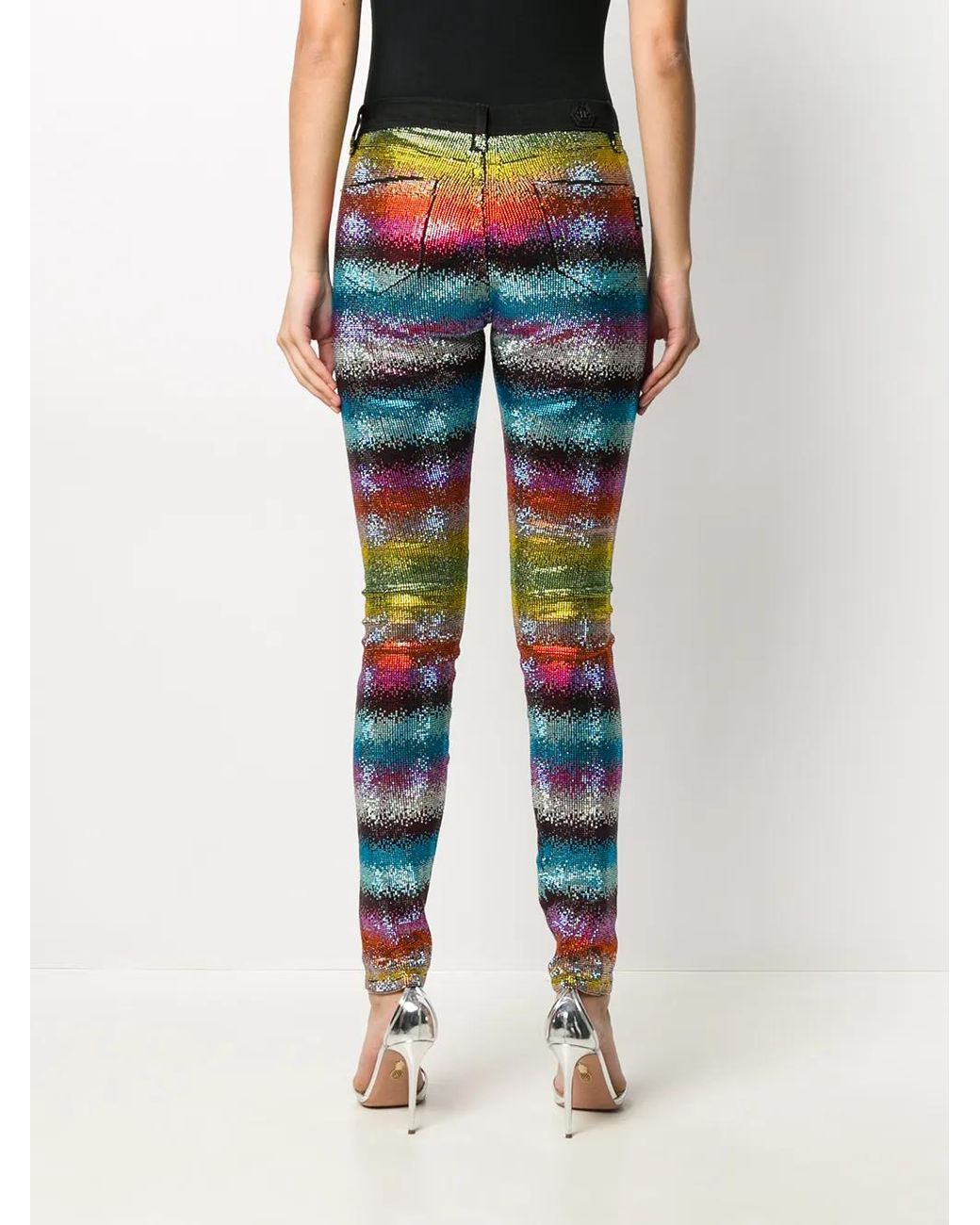 Philipp Plein Blue Crystal Jeans