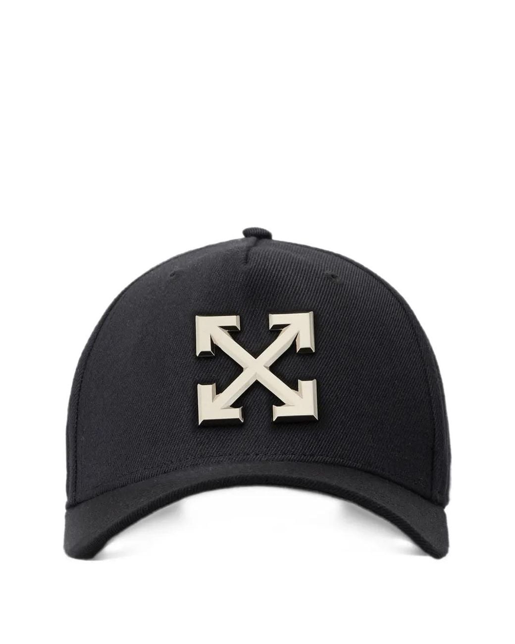 Off-White c/o Virgil Abloh Blue Arrows Metal Badge Baseball Cap for men