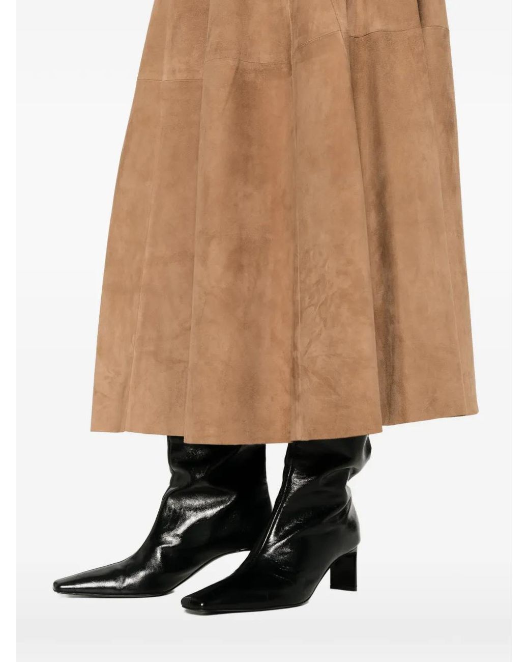 Arma Natural Eleni Panelled Midi Skirt