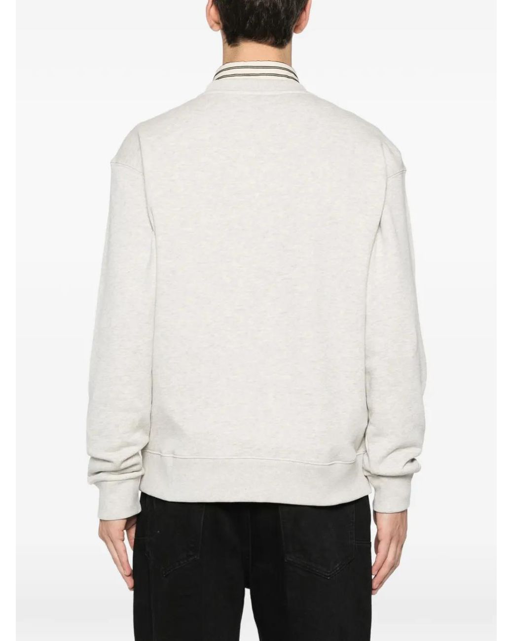 KENZO White Tiger-Print Crewneck Sweatshirt for men