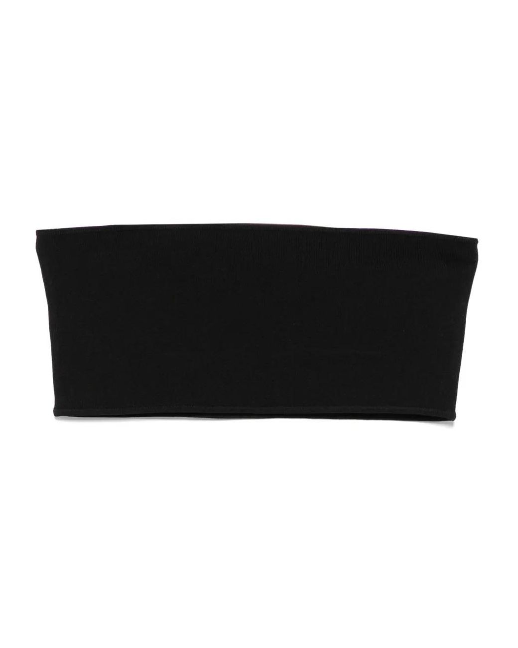 Totême Black Knitted Bandeau Top