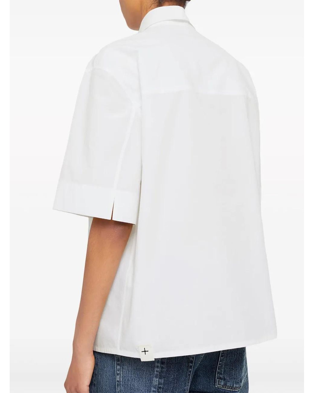 Jil Sander White Cotton Polo Shirt