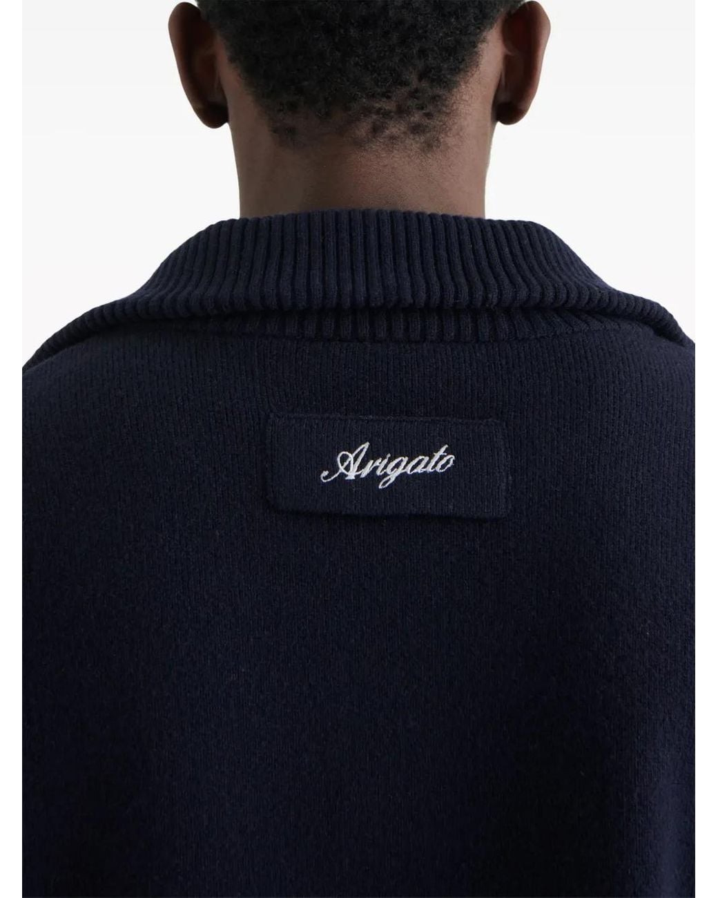 Axel Arigato Blue Core Wool-Blend Zipped Cardigan for men