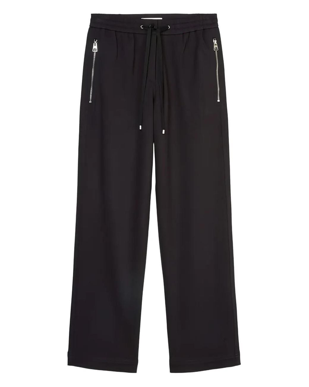 Marc O' Polo Black Drawstring-Waist Trousers