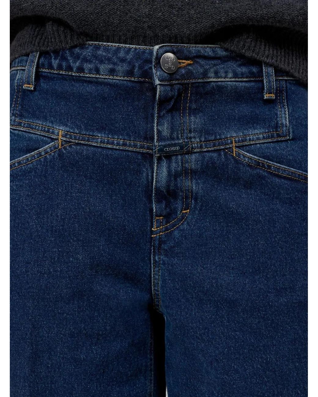 Closed Blue Jean Droit Stover-X À Taille Haute