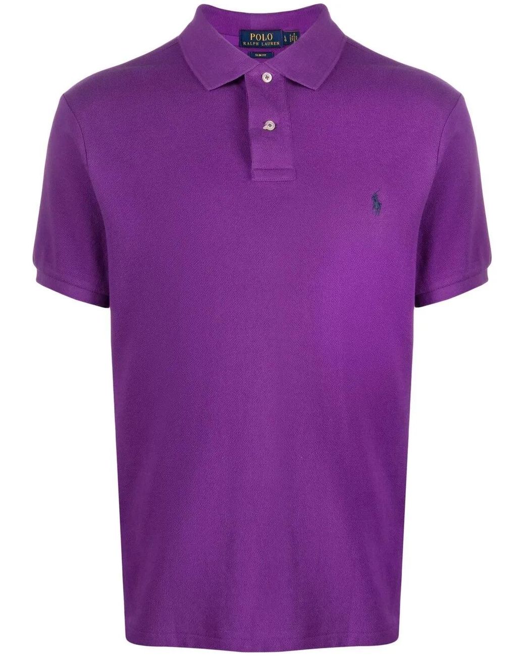 Polo Ralph Lauren Purple Polo Pony Embroidered Polo Shirt for men