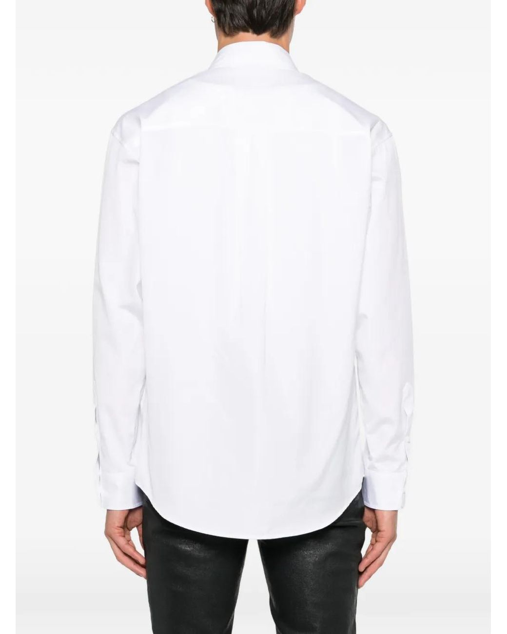 Camicia Con Logo di DSquared² in White da Uomo