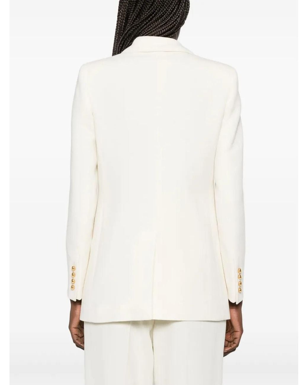 Blazé Milano White Double-Breasted Blazer
