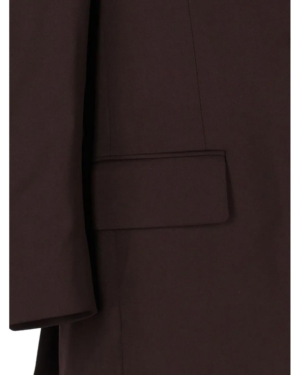 Latorre Brown Single-Breasted Oversized Blazer