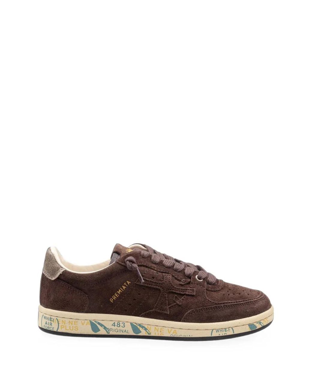 Premiata Brown Bskt Suede Sneakers