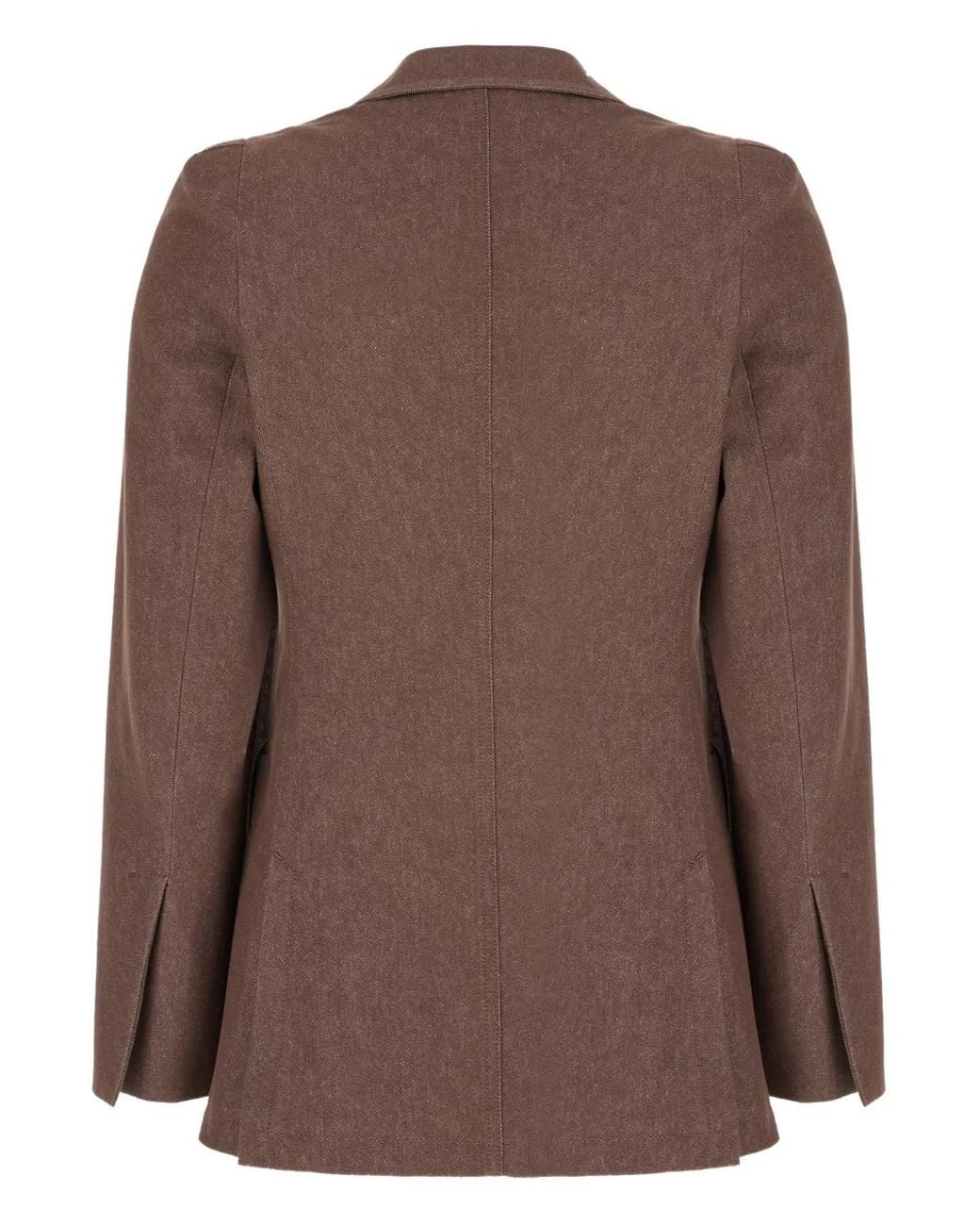 Max Mara Brown Cotton Blazer