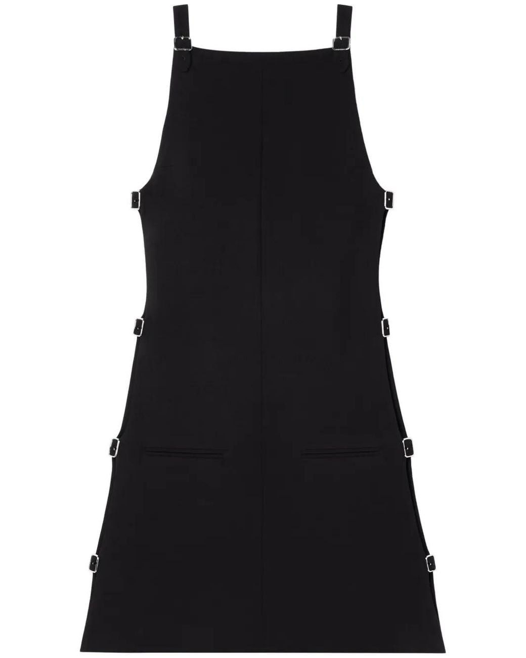 Courreges Black Multi-Strap Mini Dress