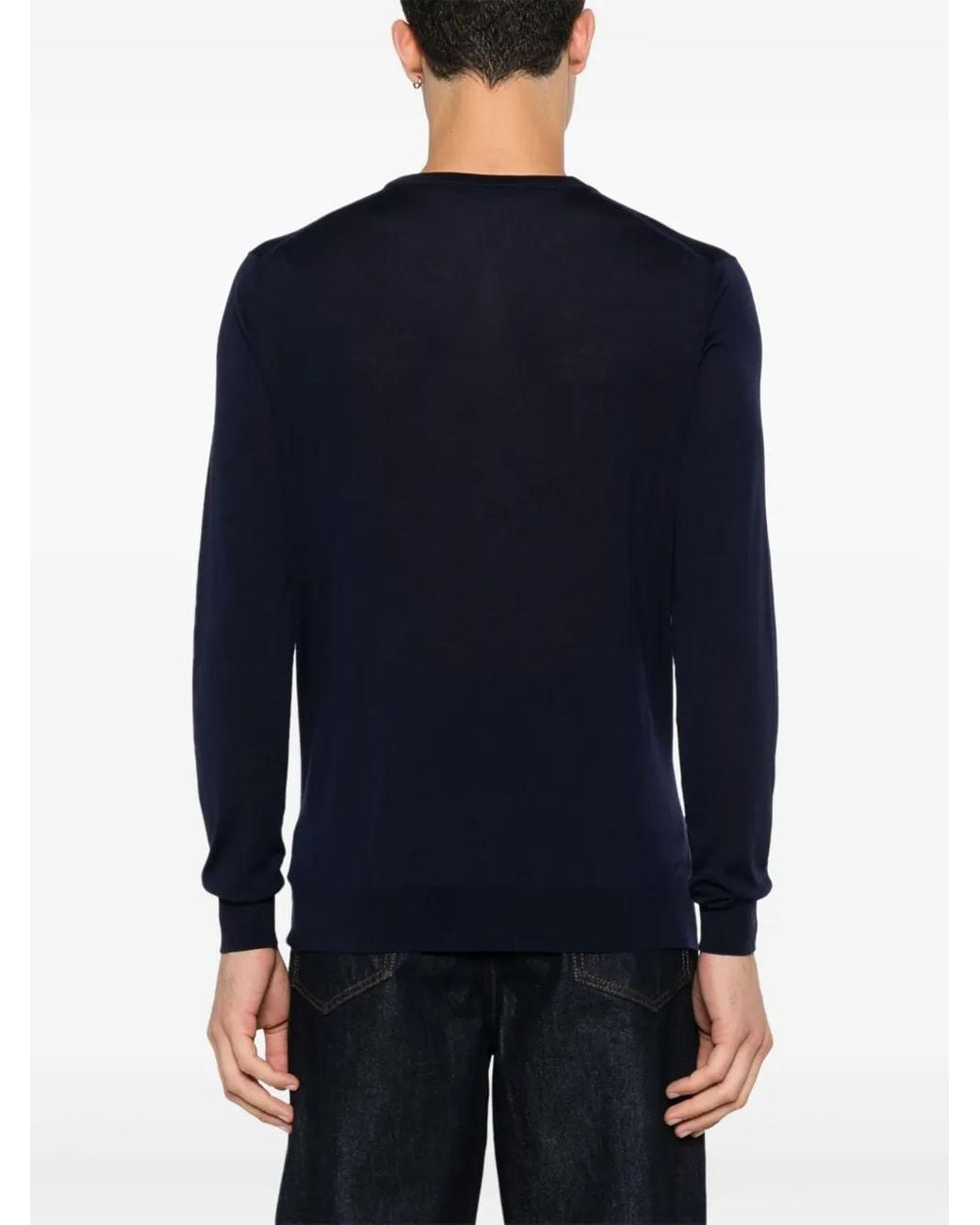 Pull À Encolure Ronde Kiton pour homme en coloris Blue