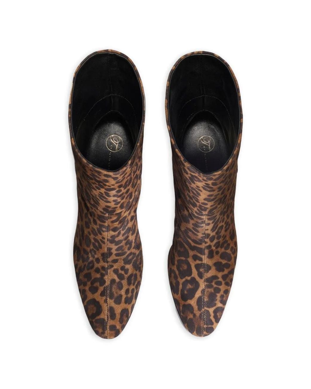 Temperley London Brown Dusk Leopard-Print Ankle Boots