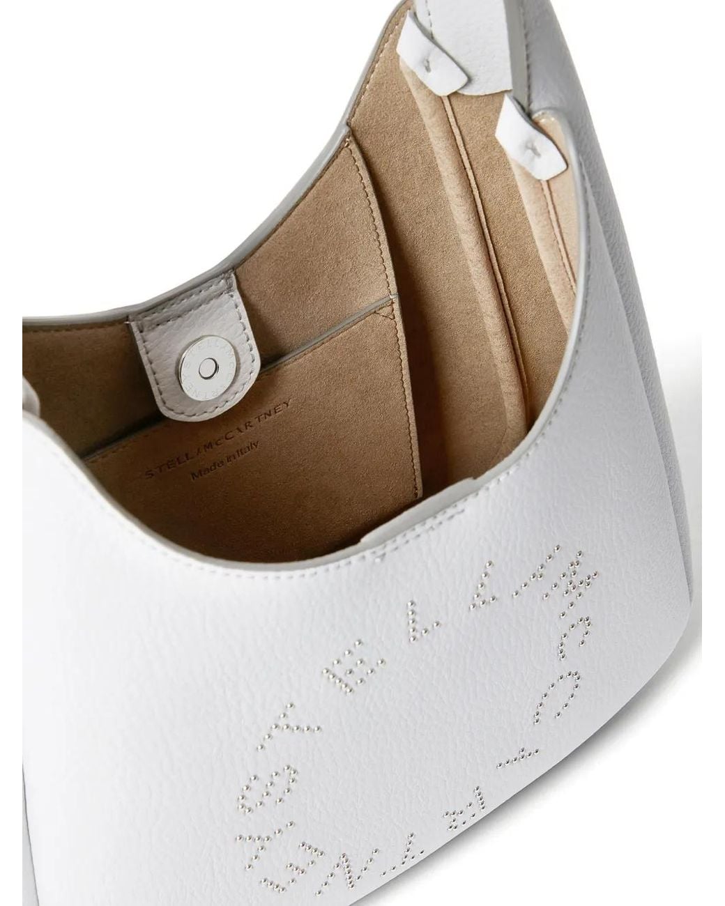 Stella McCartney White Petit Sac À Main À Logo