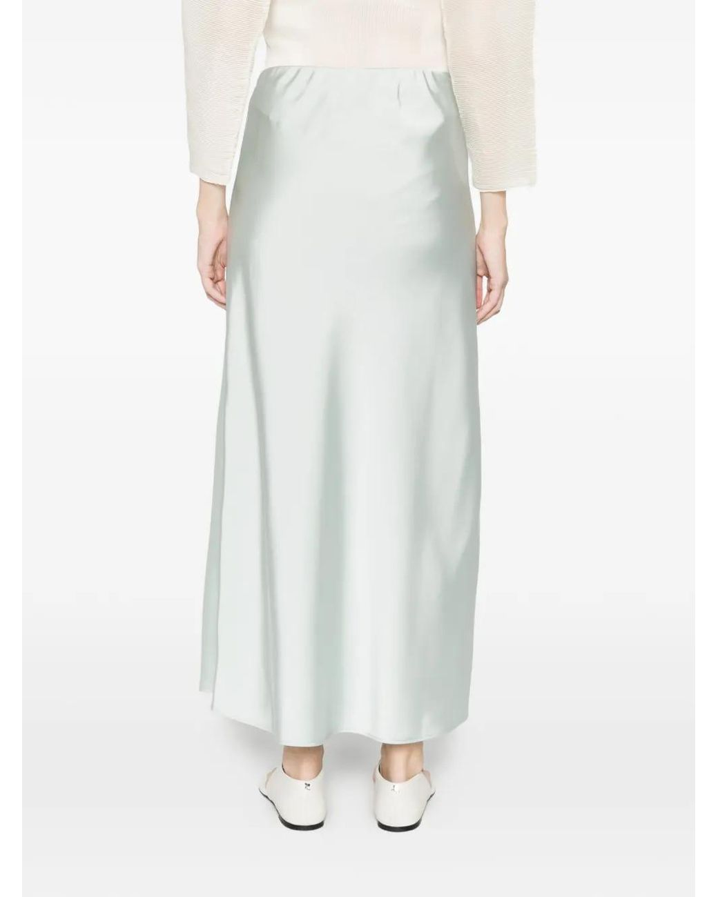 Calvin Klein Effen Midi-Rok in het White