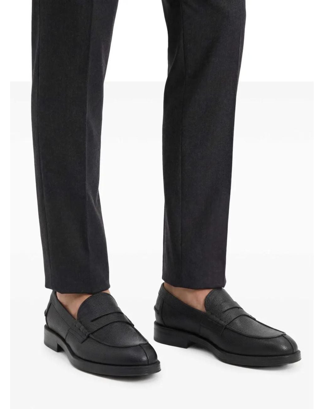 Tod's Black Flat Shoes for men