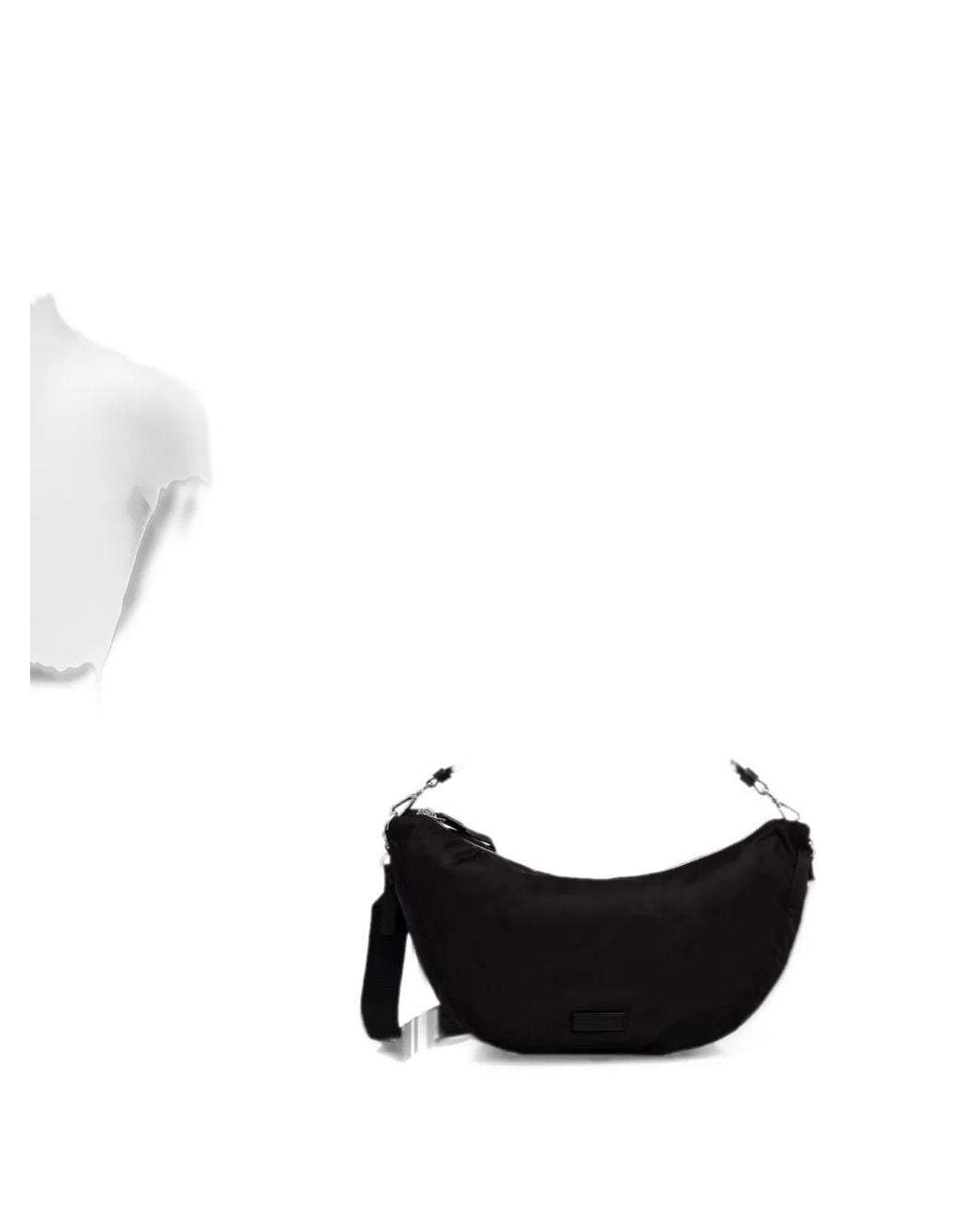 Marc O' Polo Black Elina Crescent Shoulder Bag