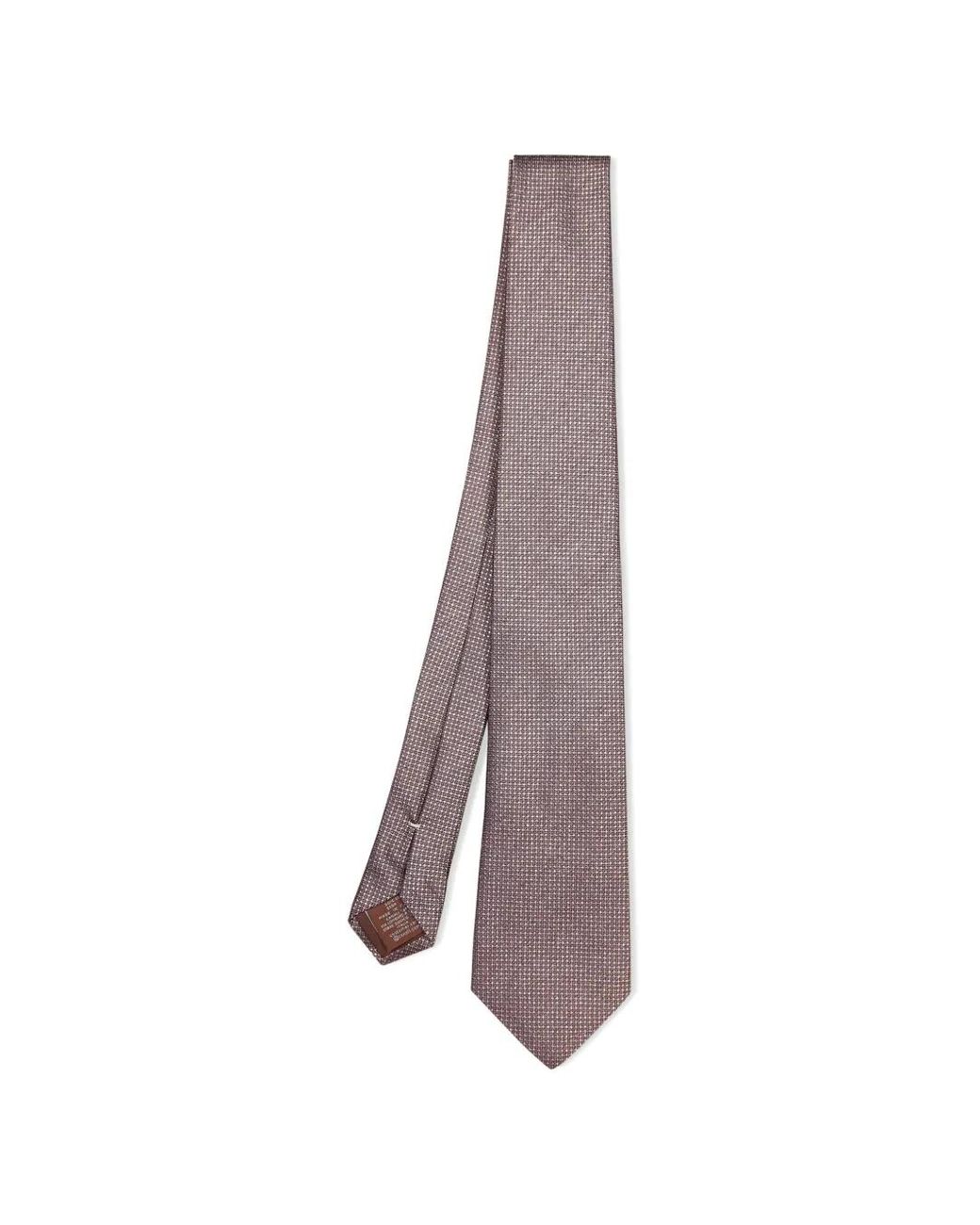 Canali Purple Geometric-Pattern Tie for men
