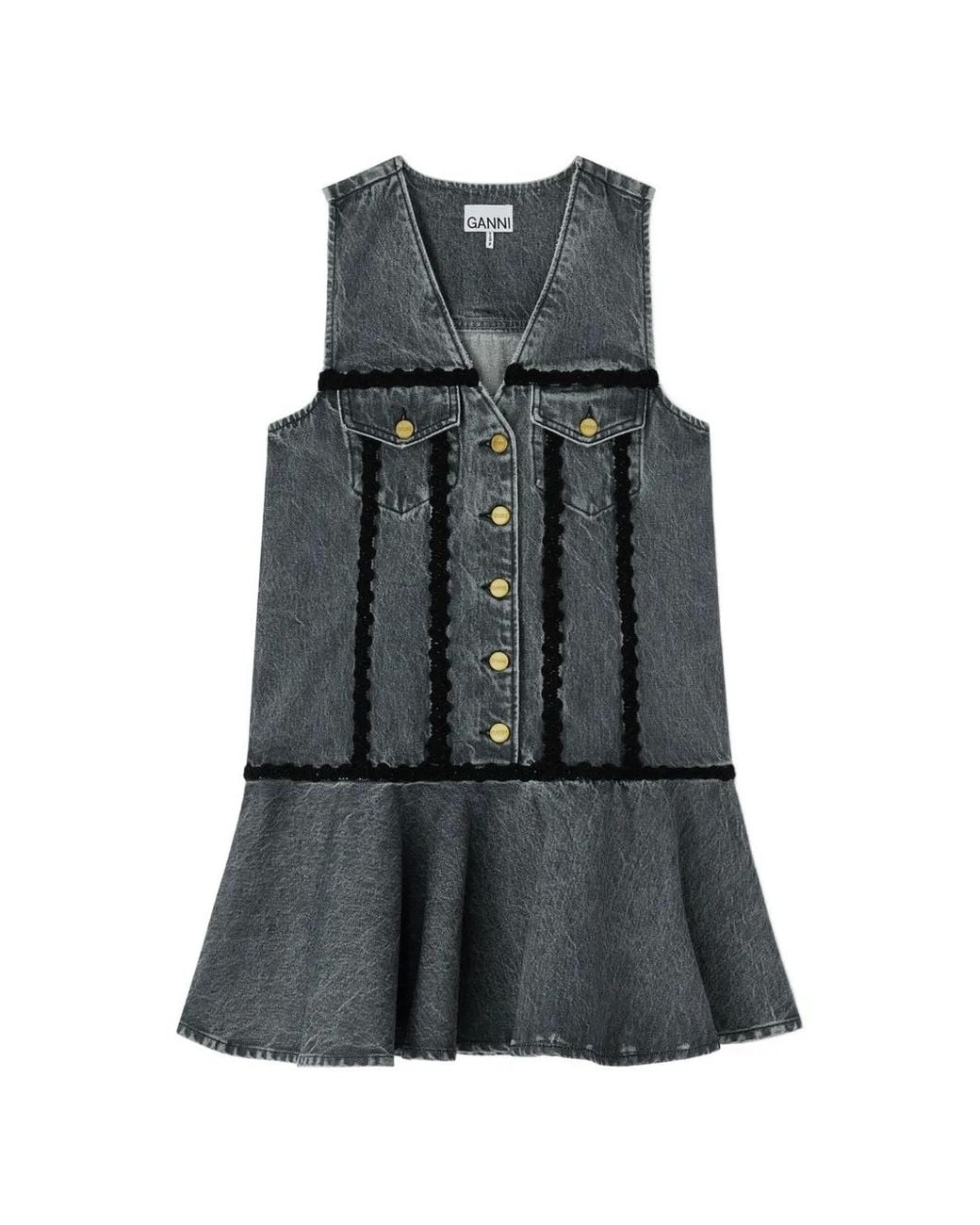 Ganni Gray Dress