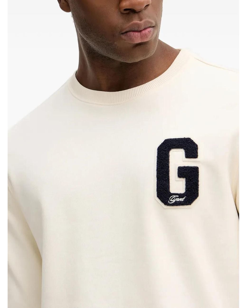 Gant Natural Appliqué Sweater for men