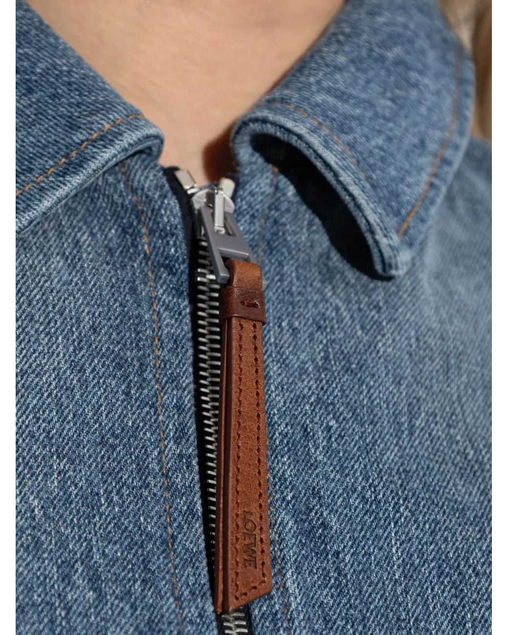 Veste En Jean À Design Drapé Loewe en coloris Blue