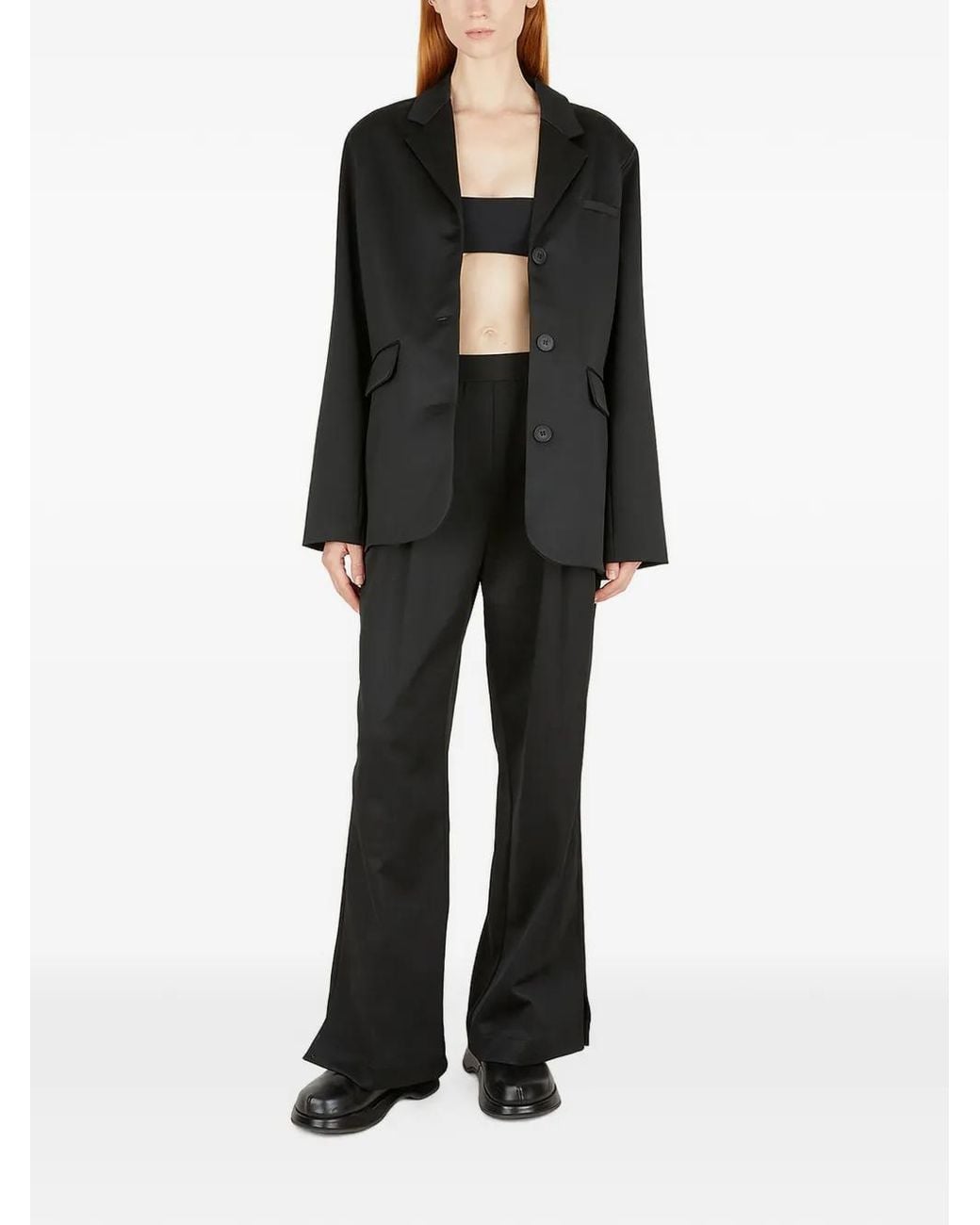 Soulland Black Button Blazer Jacket