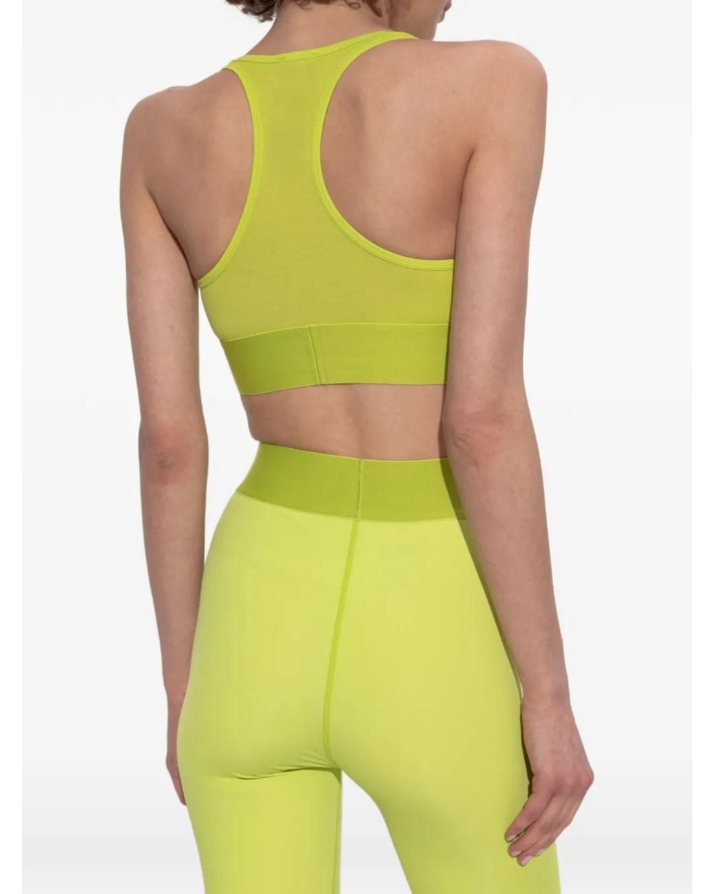 DIESEL Yellow Logo-Underband Racerback Bra