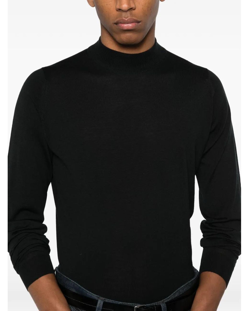 John Smedley Black 'S Sweater for men