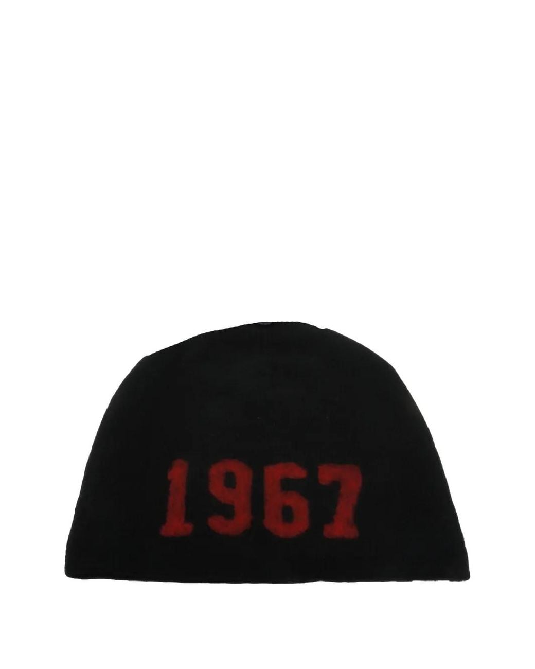 Polo Ralph Lauren Black 1967 Felted Logo-Detail Beanie Hat for men