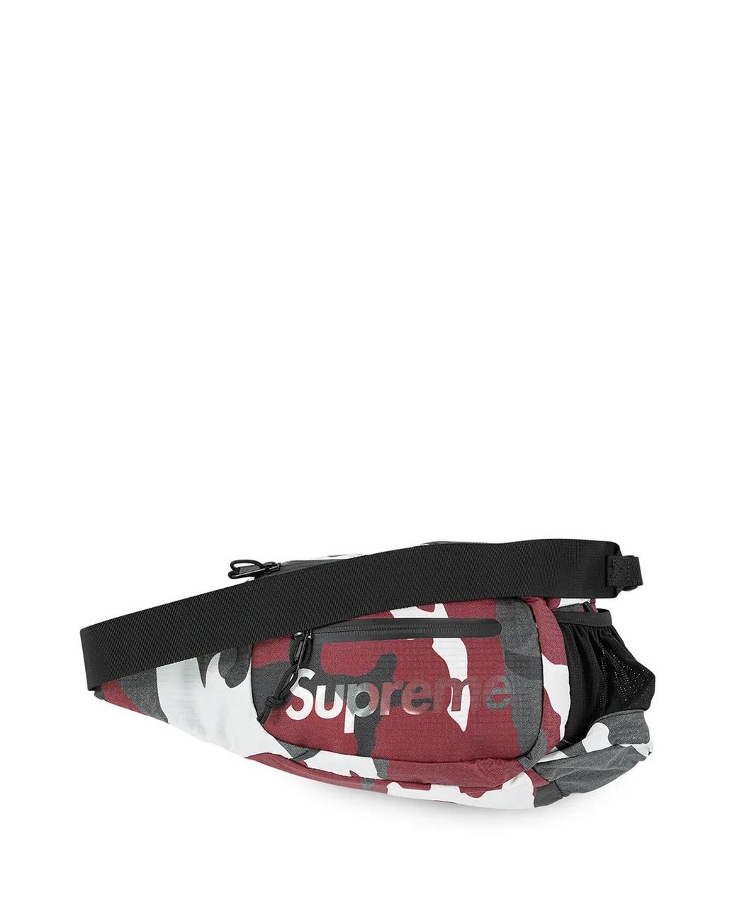 Supreme White Logo-Print Sling Bag
