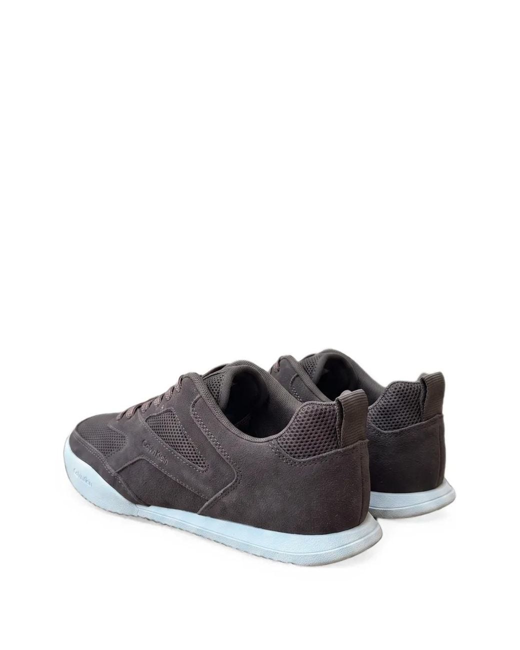 Calvin Klein White Ck Kayla Mesh-Panelled Logo-Print Sneakers