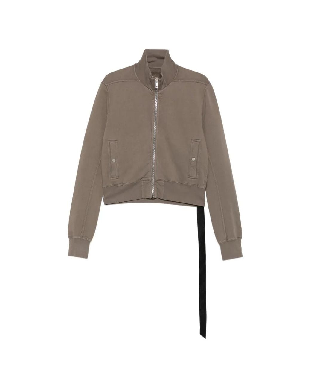 Rick Owens Natural Zip-Up Track Jacket for men