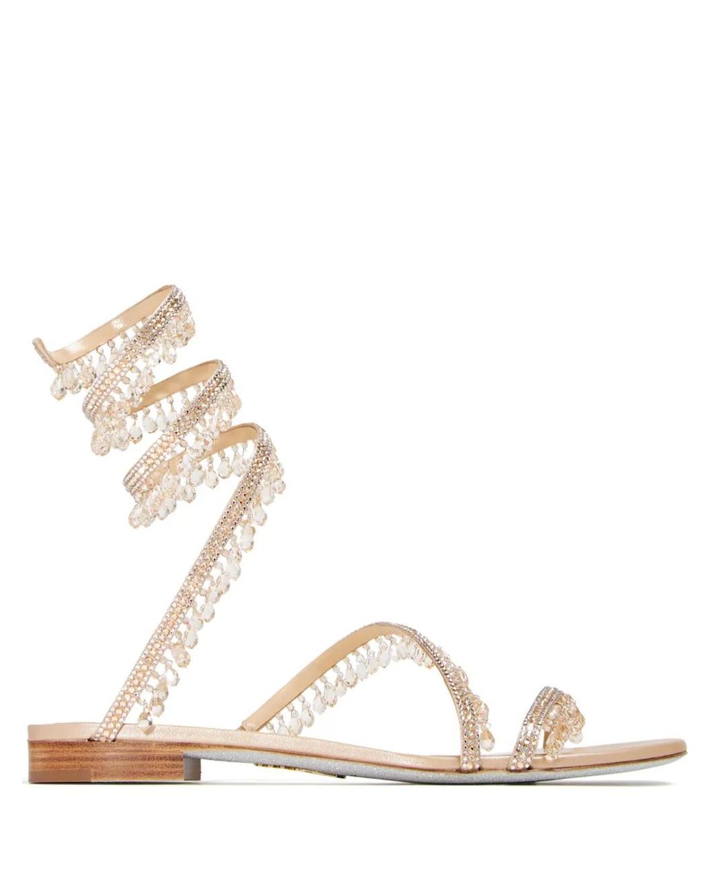 Rene Caovilla Natural Chandelier Sandals