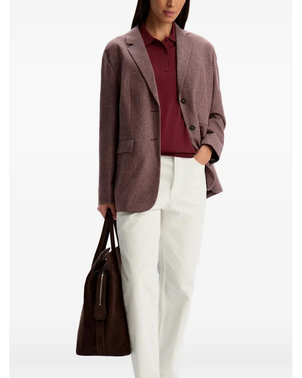 12 STOREEZ Blazer Met Knopen in het Brown