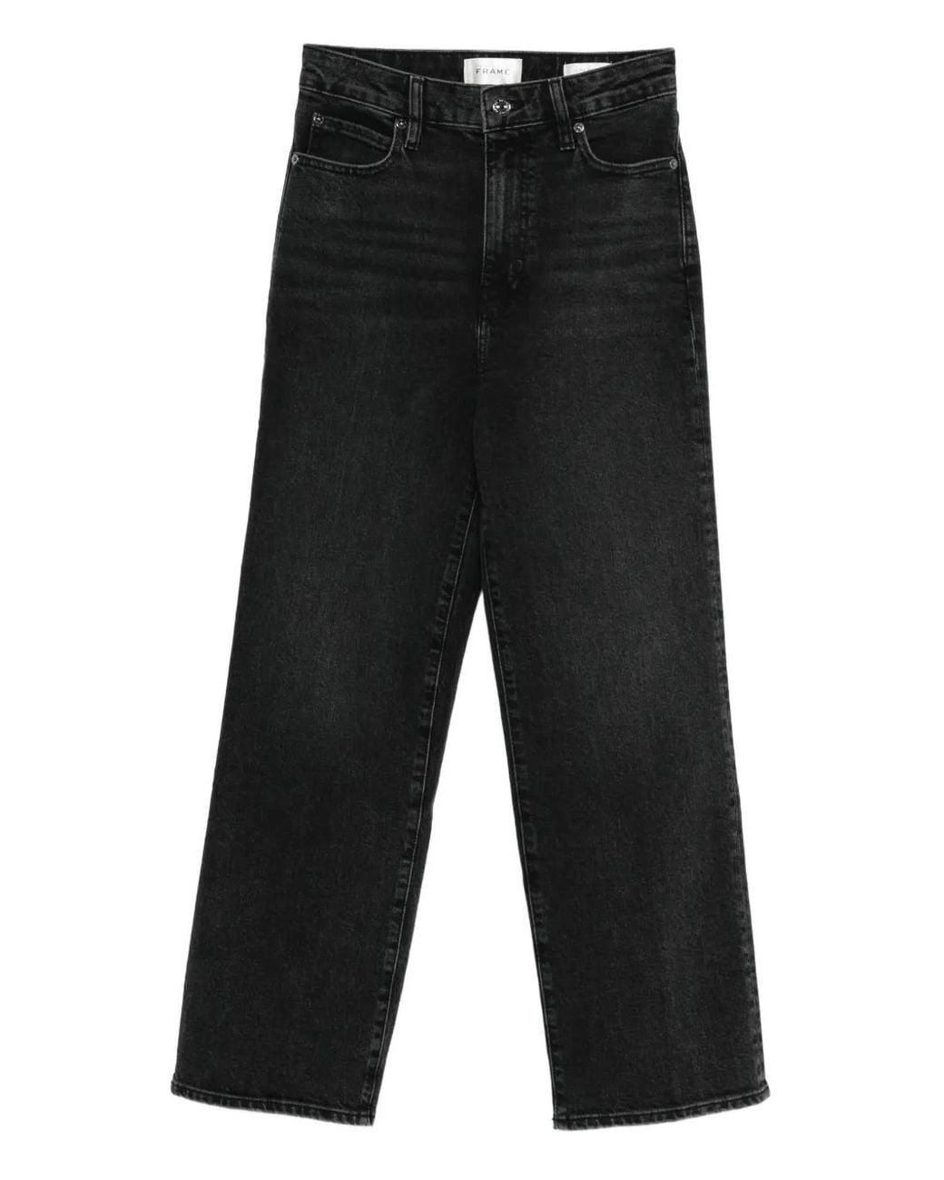 FRAME Black High-Waisted Jeans