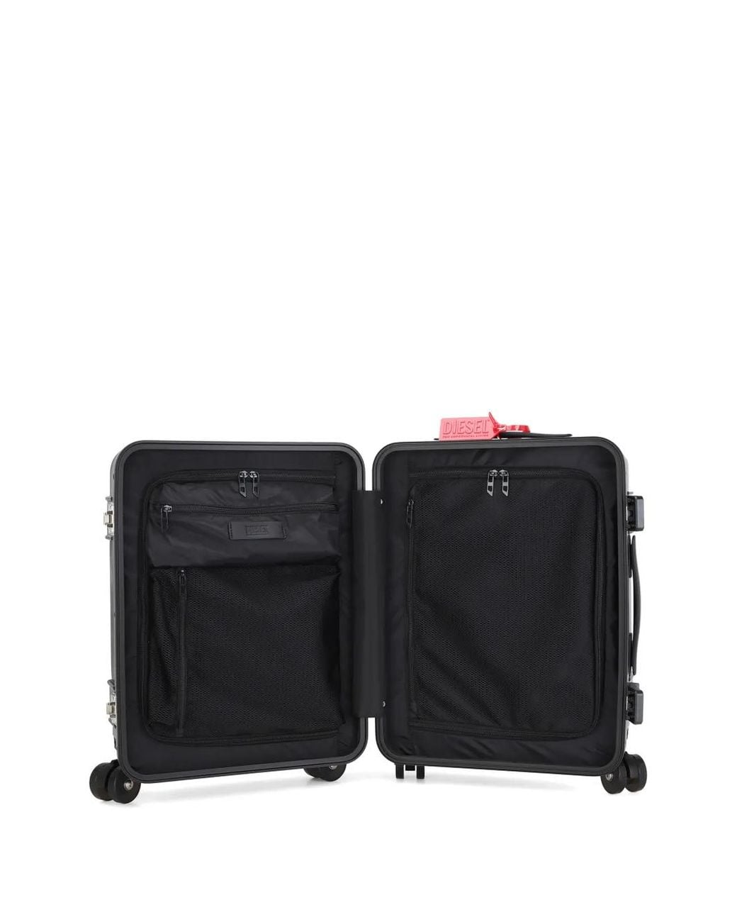 DIESEL Black Rugged Suitcase Size S
