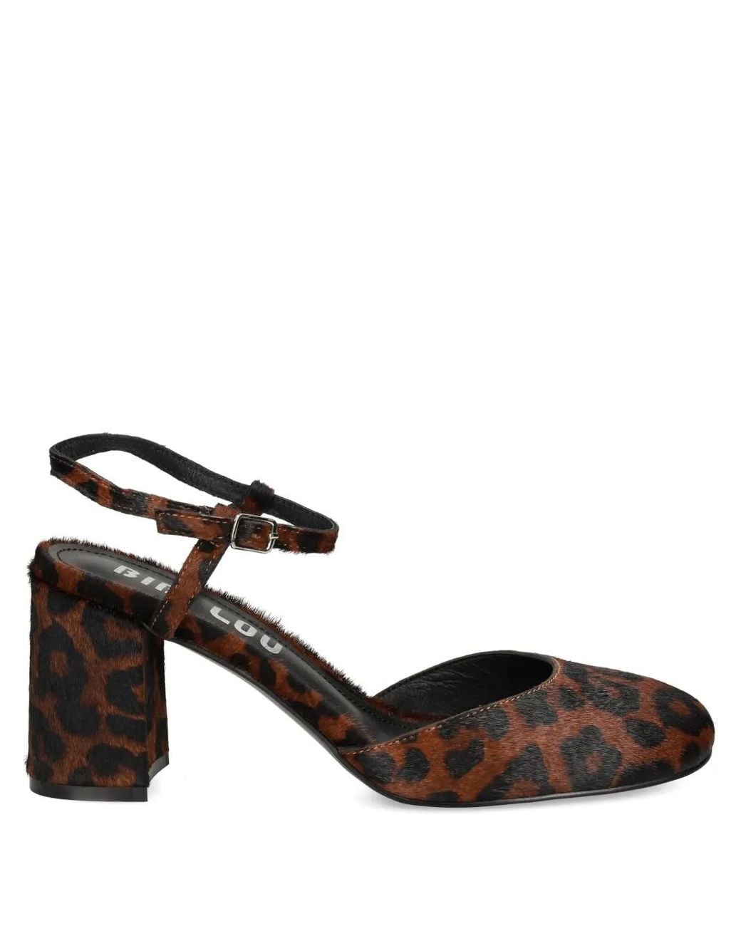 Bibi Lou Black 80Mm Emily Leopard-Print Pumps