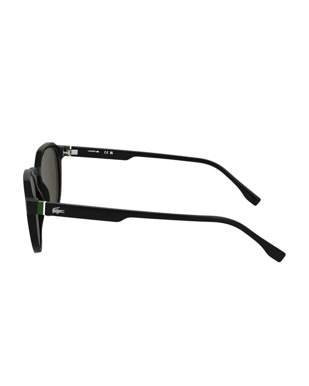 Lacoste Black Logo-Print Sunglasses for men