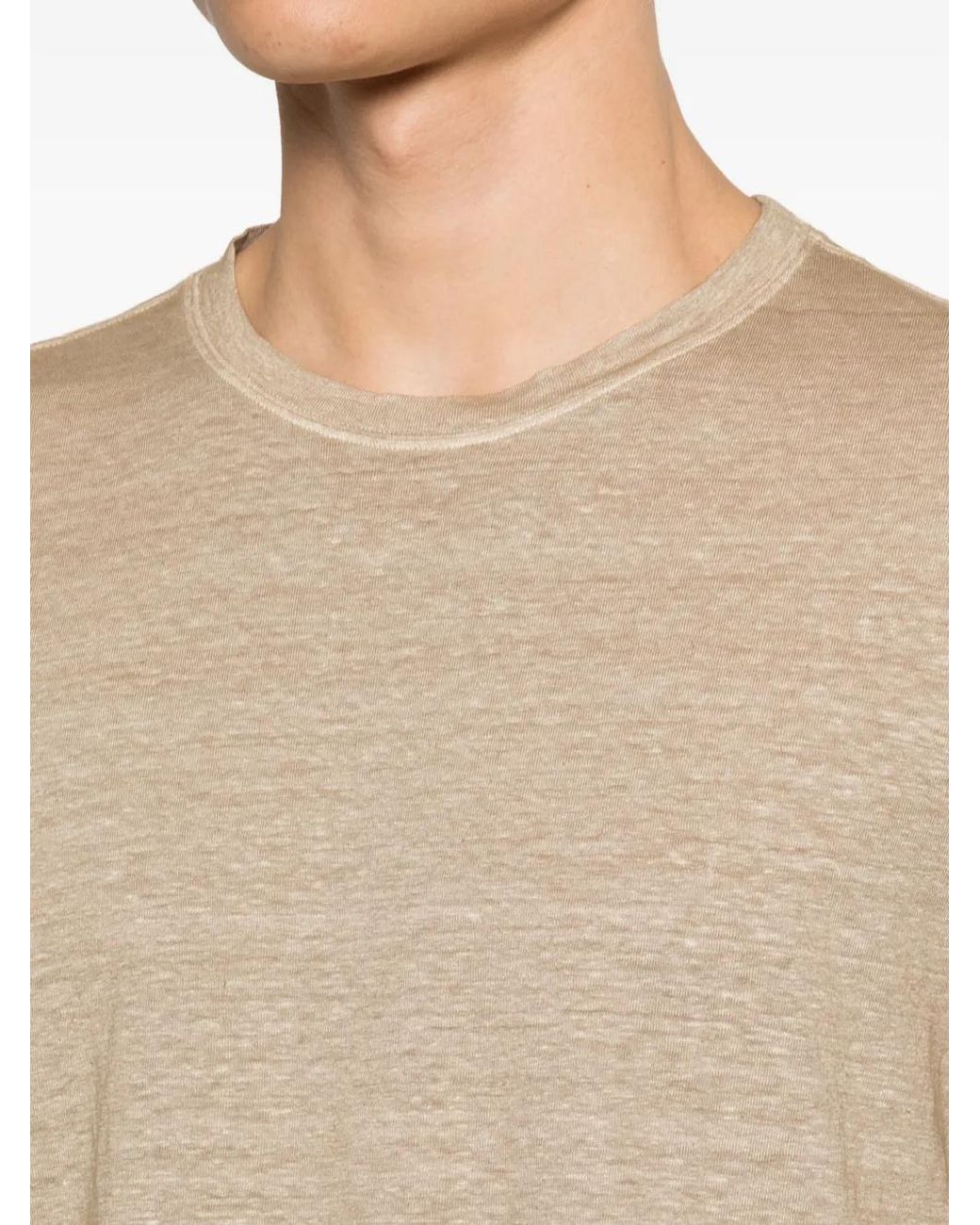 Gran Sasso Natural Round-Neck T-Shirt for men