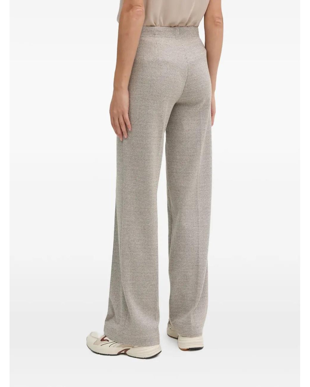 Ouí Natural Houndstooth Trousers