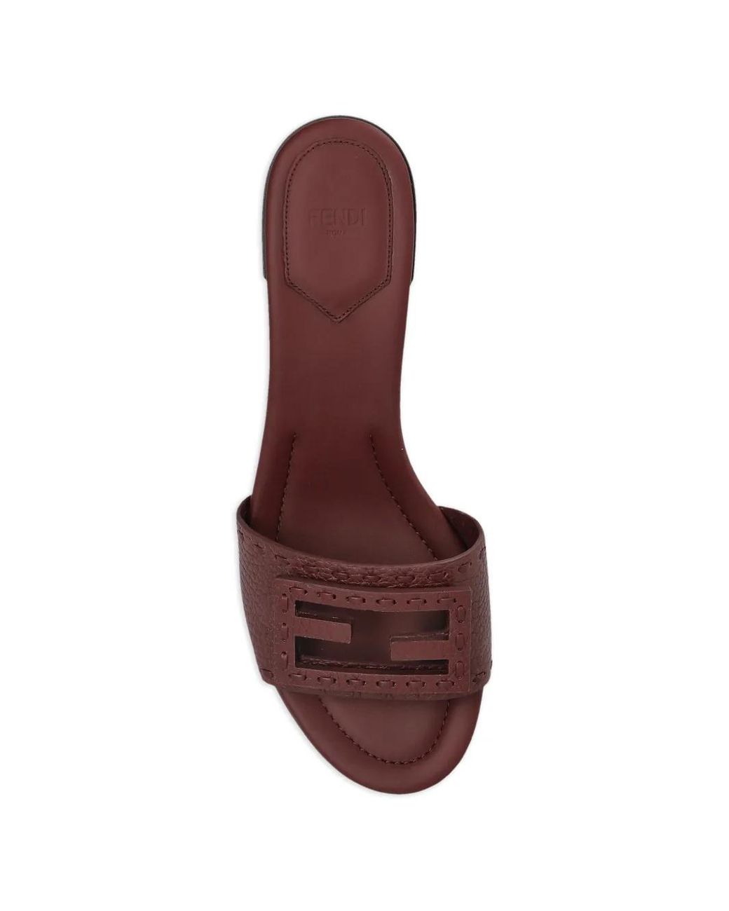 Fendi Red Tube Sandals