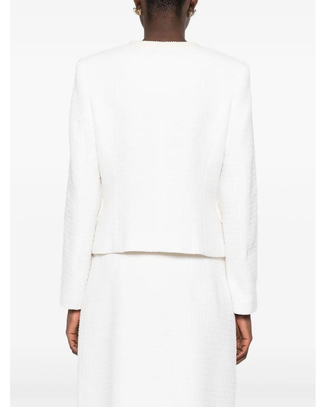 Andiata White Lesley Single-Breasted Jacket