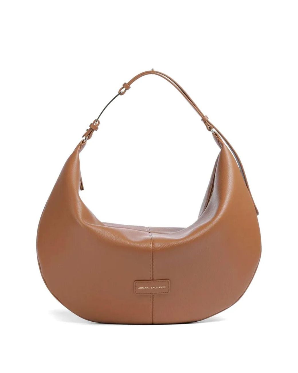 ARMANI EXCHANGE Brown Sac Porté Épaule À Plaque Logo