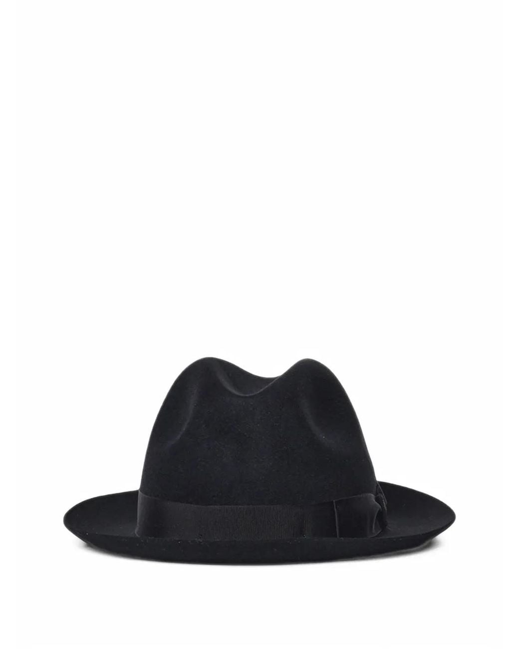 Borsalino Blue Damiano Grosgrain-Trim Fedora Hat for men