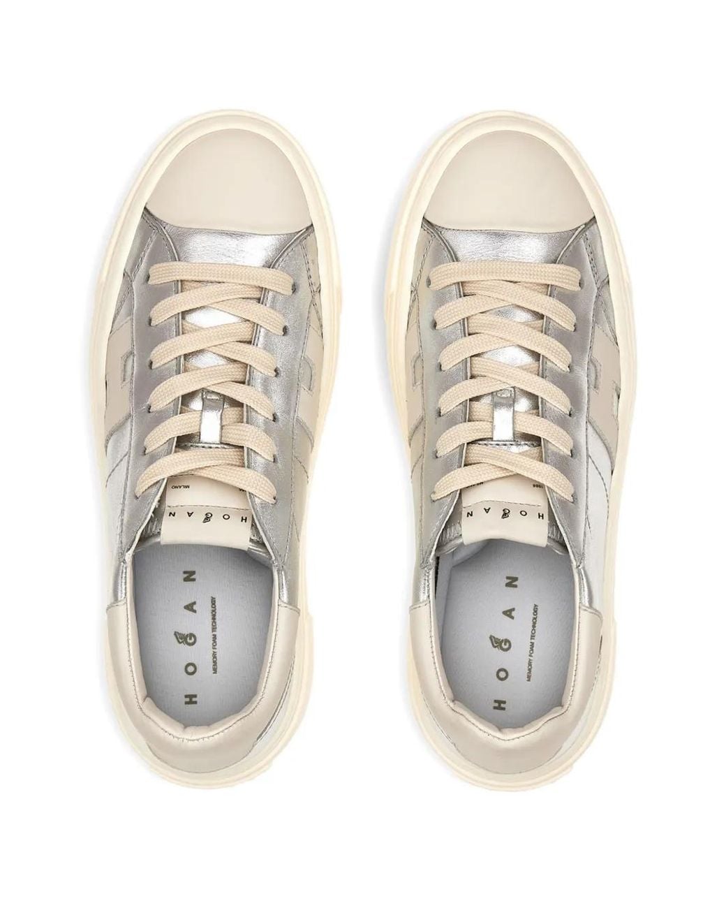 Hogan White Crosswind Sneakers