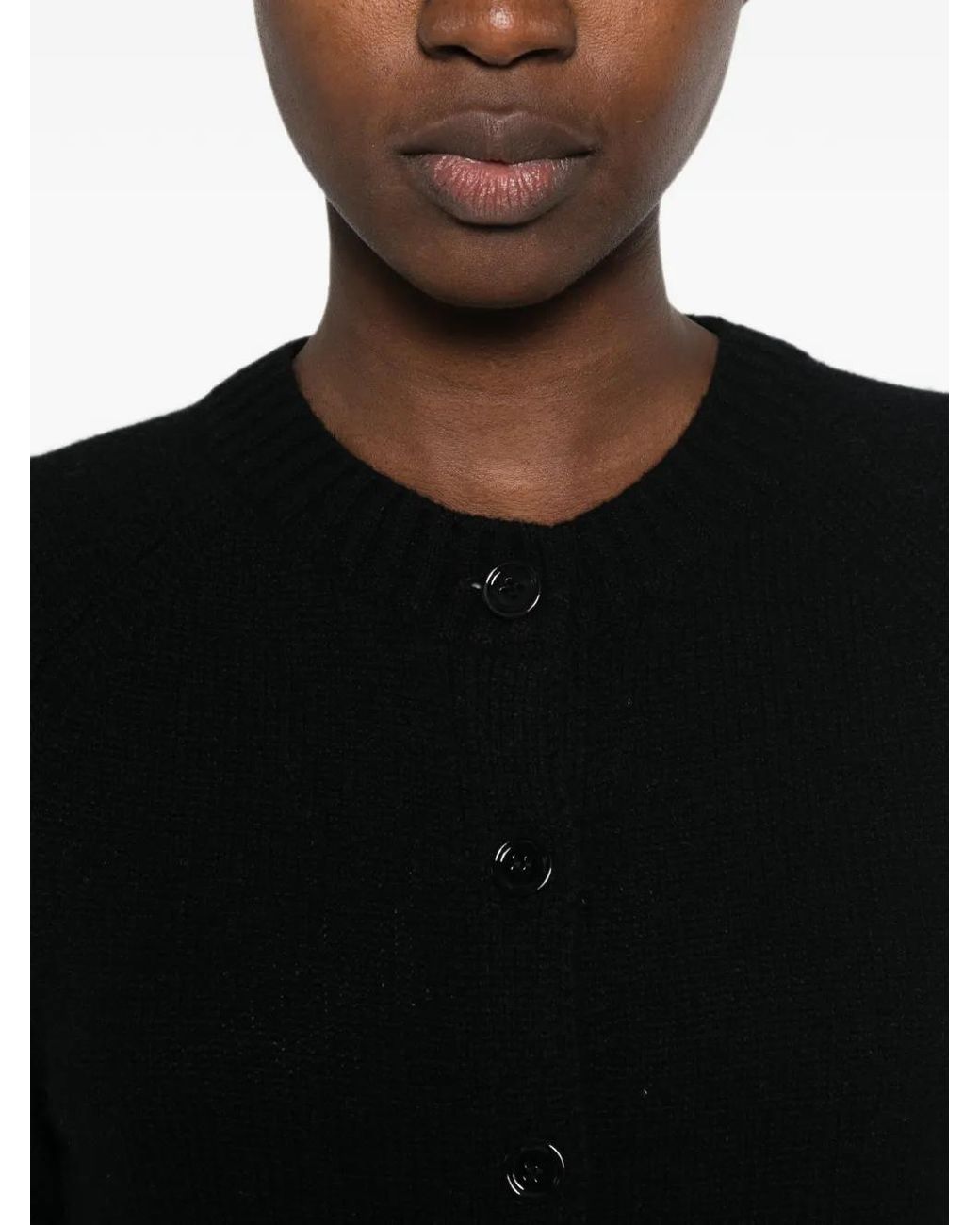 Bompard Black Raglan-Sleeve Cardigan