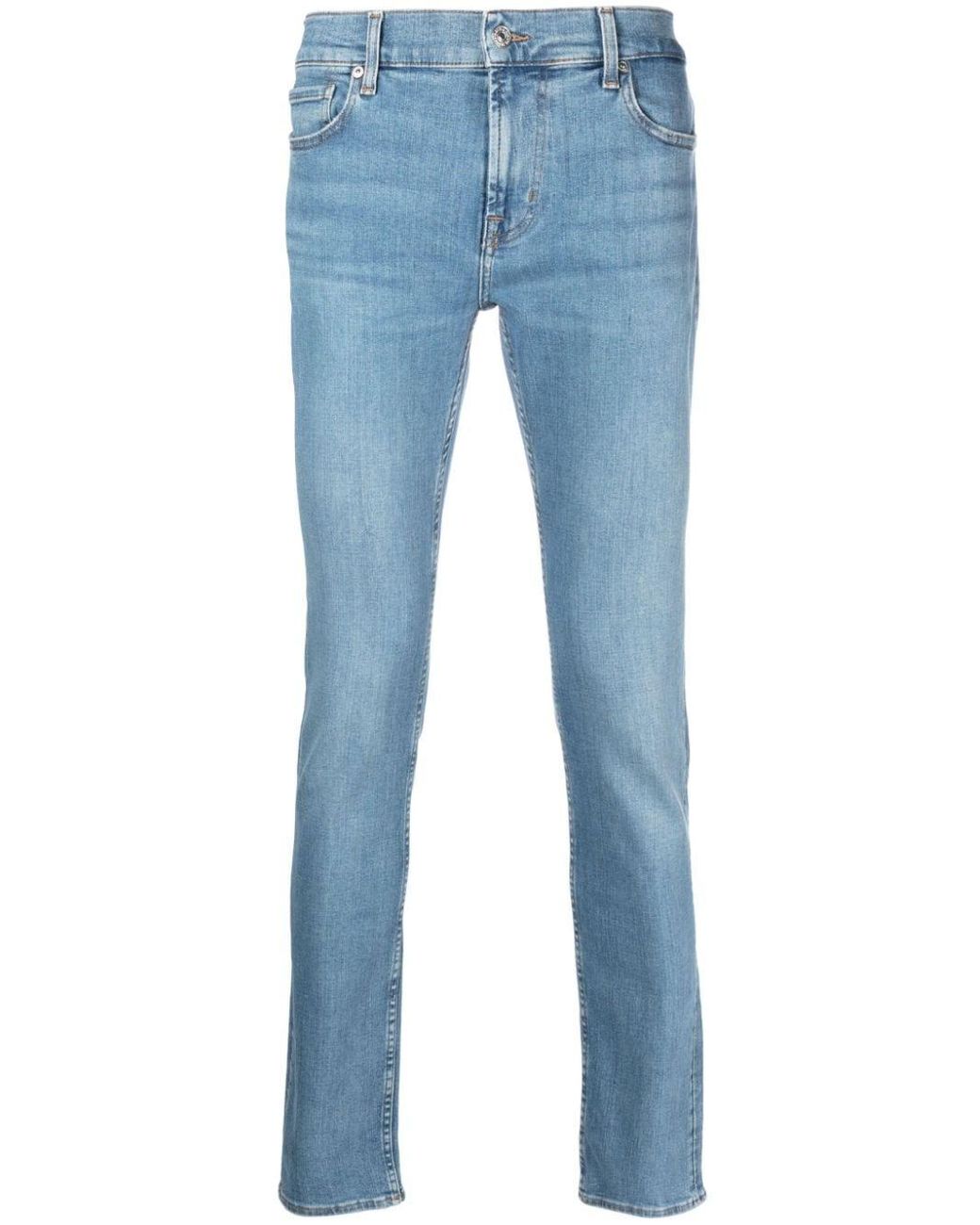 7 For All Mankind Paxtyn Mid-rise Skinny Jeans in Blue for Men | Lyst