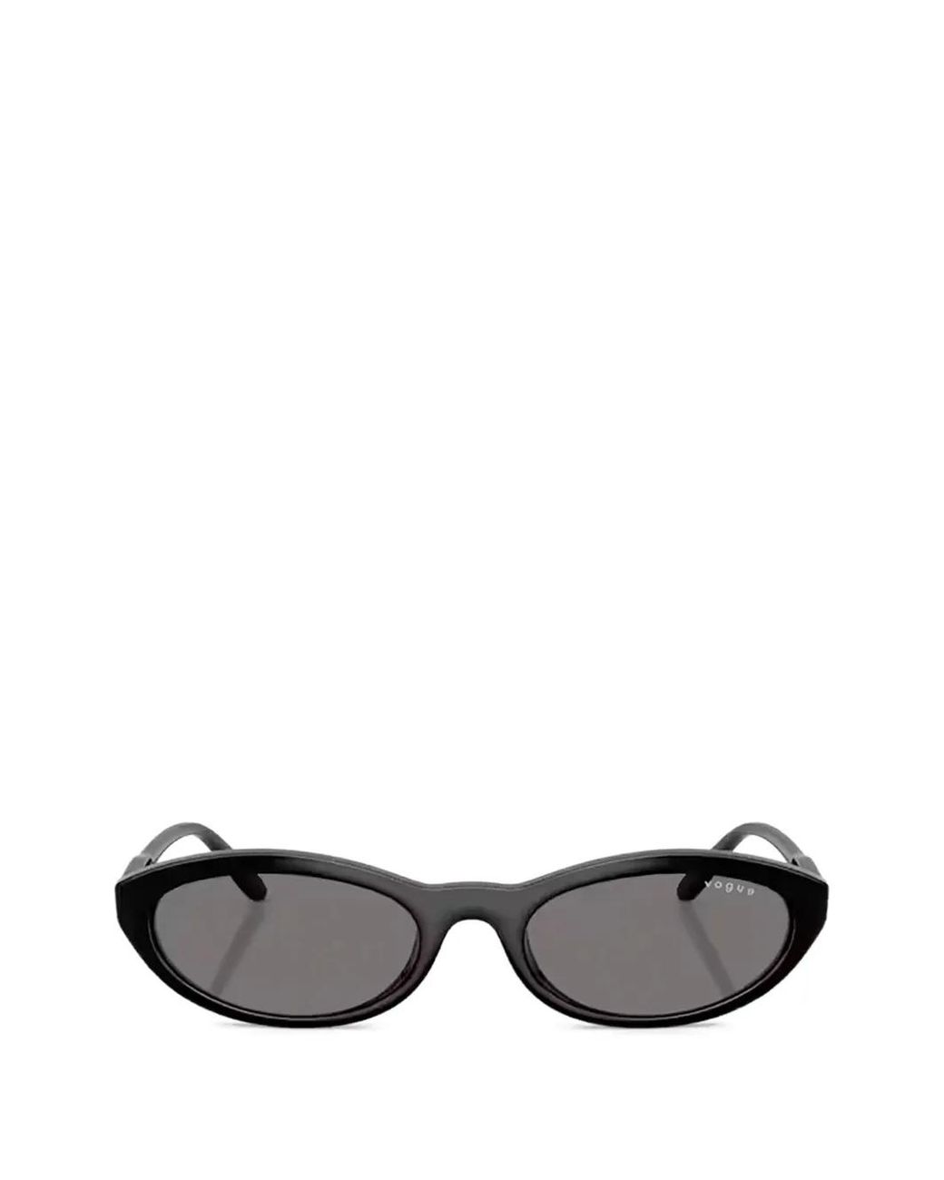 Vogue Eyewear Gray Oval-Frame Sunglasses