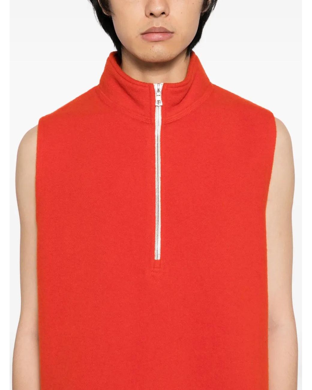 Rier Red Gilet Boutonné for men